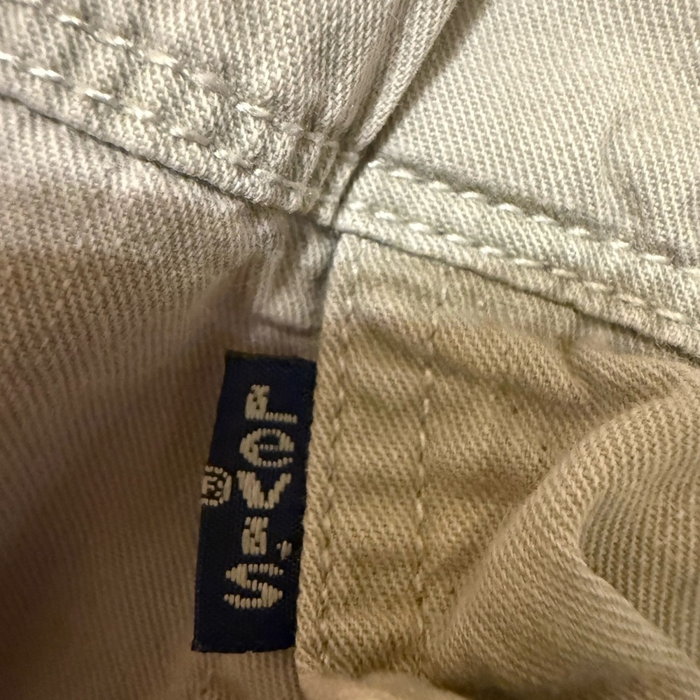 Vintage Levi’s Light Tan Button-Up Shirt size L - Picture 6 of 8